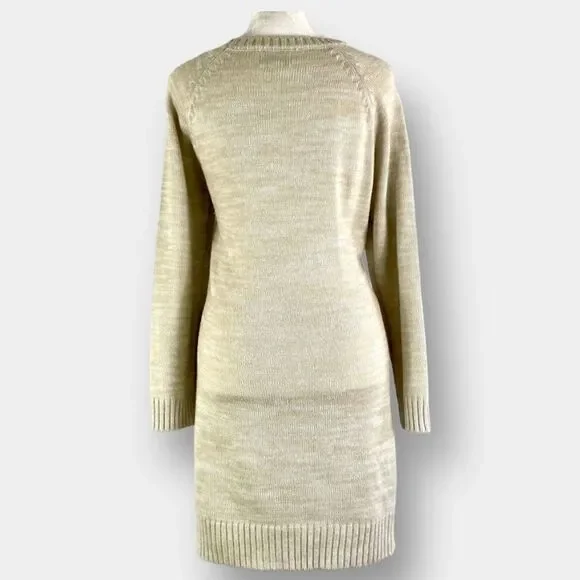 Jun & Ivy Sweater Dress Size Medium Chevron Long Sleeve - Picture 4 of 5